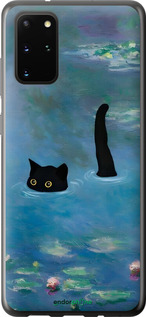 2D пластиковий чехол Із зображенням кота та водяної лілії Monet для Samsung Galaxy S20 Plus - 6519t-1822 изображение 