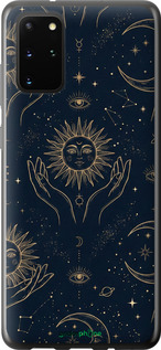 2D пластиковый чехол Celestial Harmony: Sun & Moon Gold Mystic Pattern для Samsung Galaxy S20 Plus - 6778t-1822 изображение 