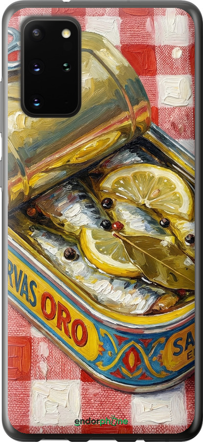 Силиконовый чехол Vintage Sardine Tin Phone для Samsung Galaxy S20 Plus - 6772u-1822 изображение 