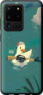 TPU чехол Каченя з автоматом для Samsung Galaxy S20 Ultra - 6356b-1831 изображение 