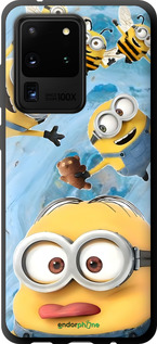 TPU чехол Миньоны для Samsung Galaxy S20 Ultra - 6386b-1831 изображение 