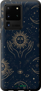 TPU чехол Celestial Harmony: Sun & Moon Gold Mystic Pattern для Samsung Galaxy S20 Ultra - 6778b-1831 изображение 