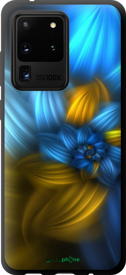 

TPU чорний чохол "Візерунок 46" для Samsung Galaxy S20 Ultra, Синій