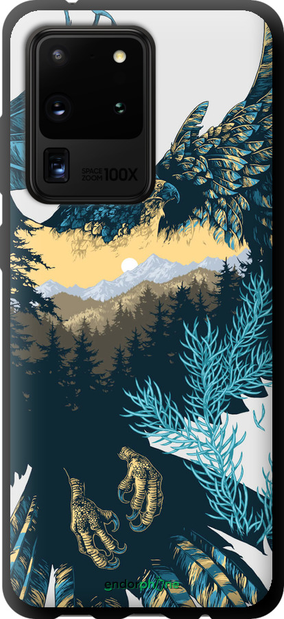 TPU чехол Арт-орел на фоні природи для Samsung Galaxy S20 Ultra - 3983b-1831 изображение 