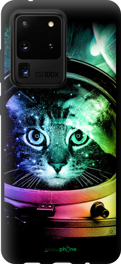 TPU чехол Кот-астронавт для Samsung Galaxy S20 Ultra - 4154b-1831 изображение 