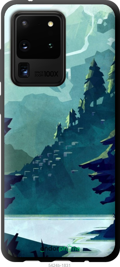 TPU чехол № 5424 для Samsung Galaxy S20 Ultra - 5424b-1831 изображение 