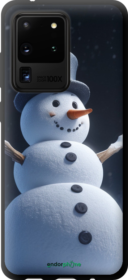 TPU чехол Снеговик для Samsung Galaxy S20 Ultra - 5826b-1831 изображение 