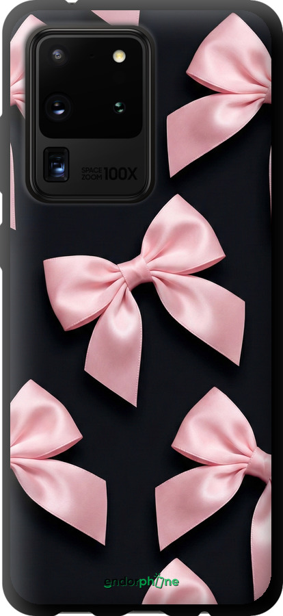 TPU чехол Coquette Ribbons Dark Coquette для Samsung Galaxy S20 Ultra - 6767b-1831 изображение 