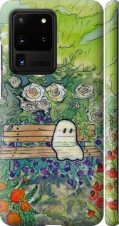 3D пластиковый матовый чехол Призрак 3 для Samsung Galaxy S20 Ultra - 6248m-1831 изображение 