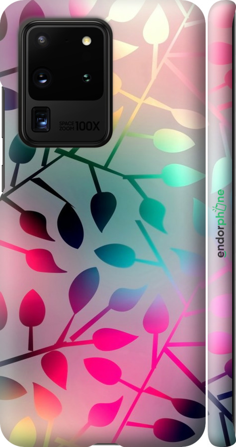 

3D пластиковий матовий чохол "Листя" для Samsung Galaxy S20 Ultra
