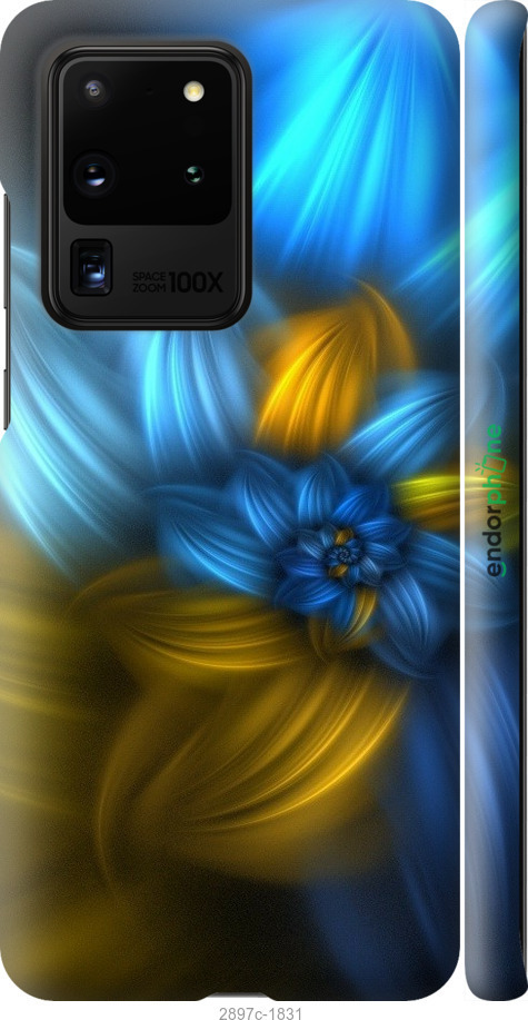 

3D пластиковий матовий чохол "Візерунок 46" для Samsung Galaxy S20 Ultra, Синій
