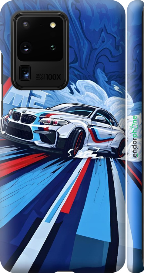 3D пластиковий матовий чехол БМВ для Samsung Galaxy S20 Ultra - 6292m-1831 изображение 