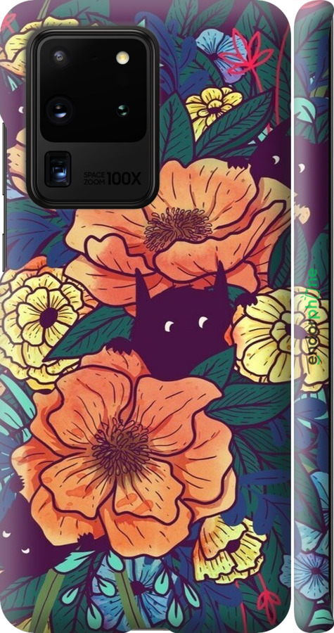 3D пластиковый матовый чехол С изображением полевых цветов для Samsung Galaxy S20 Ultra - 6419m-1831 изображение 