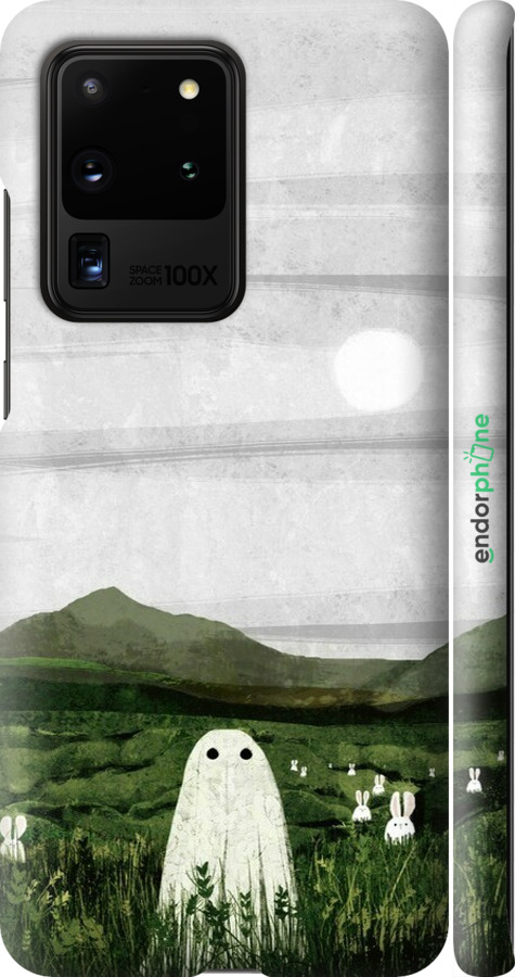 3D пластиковый матовый чехол Привидение для Samsung Galaxy S20 Ultra - 6492m-1831 изображение 