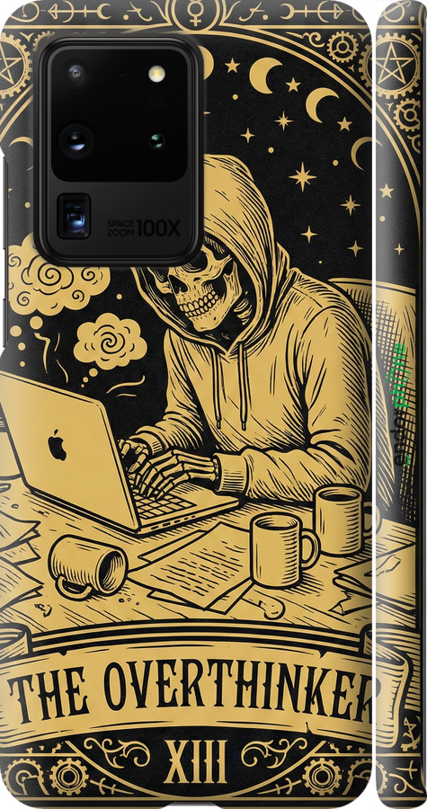 3D пластиковый матовый чехол The Overthinker для Samsung Galaxy S20 Ultra - 6774m-1831 изображение 