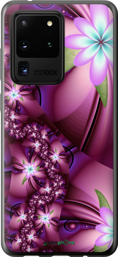 

2D пластиковий чохол "Квіткова мозаїка" для Samsung Galaxy S20 Ultra, Рожевий