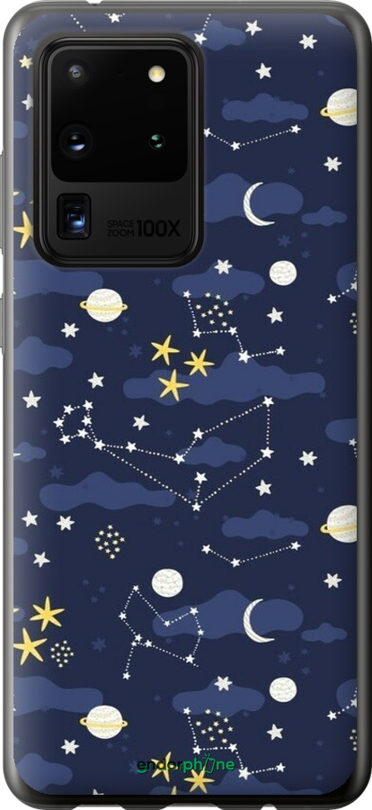 2D пластиковий чехол Астрономічний візерунок для Samsung Galaxy S20 Ultra - 6446t-1831 изображение 