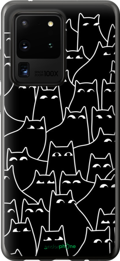 2D пластиковий чехол Із зображенням кішок для Samsung Galaxy S20 Ultra - 6470t-1831 изображение 