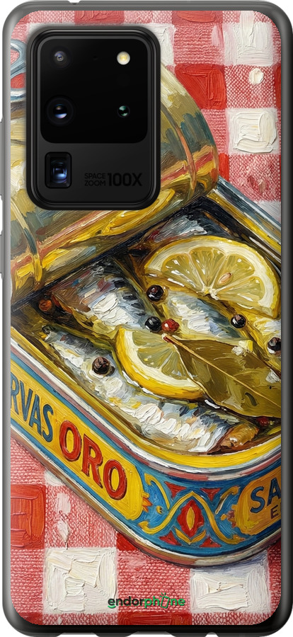 2D пластиковий чехол Vintage Sardine Tin Phone для Samsung Galaxy S20 Ultra - 6772t-1831 изображение 