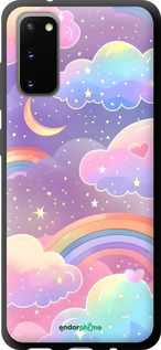 TPU чехол Облака и радуга для Samsung Galaxy S20 - 6312b-1824 изображение 