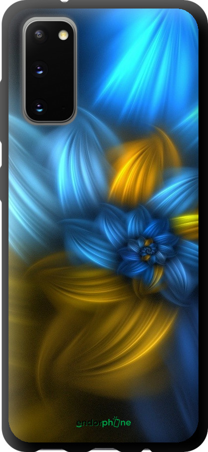 

TPU чорний чохол "Візерунок 46" для Samsung Galaxy S20, Синій