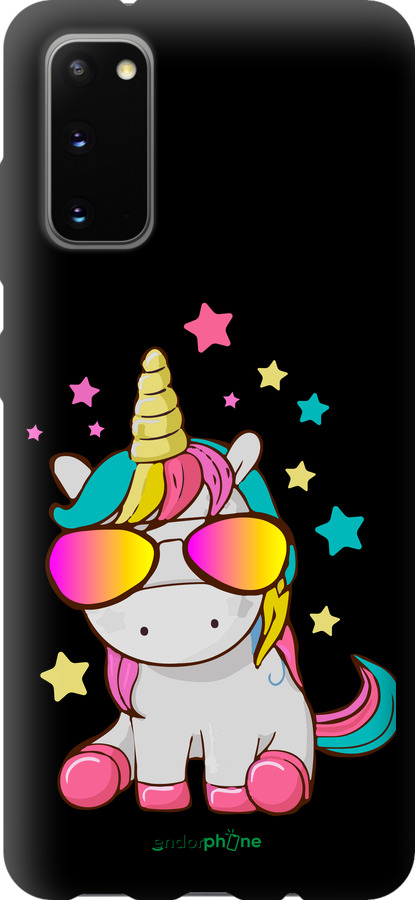 TPU чехол Єдиноріг в окулярах для Samsung Galaxy S20 - 4879b-1824 изображение 