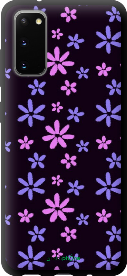 TPU чехол з квітами для Samsung Galaxy S20 - 6258b-1824 изображение 