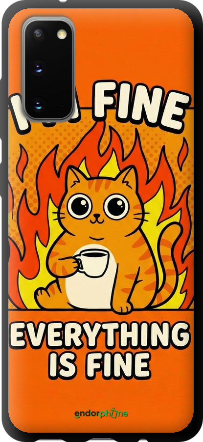 TPU чехол Funny Cat для Samsung Galaxy S20 - 6786b-1824 изображение 