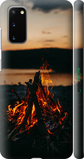 3D пластиковый матовый чехол Огонь для Samsung Galaxy S20 - 6021m-1824 изображение 