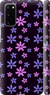 3D пластиковий матовий чехол з квітами для Samsung Galaxy S20 - 6258m-1824 изображение 