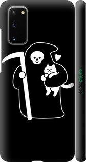 3D пластиковий матовий чехол Із зображенням Котів для Samsung Galaxy S20 - 6485m-1824 изображение 