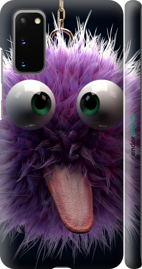3D пластиковий матовий чехол Пухнастик для Samsung Galaxy S20 - 6017m-1824 изображение 