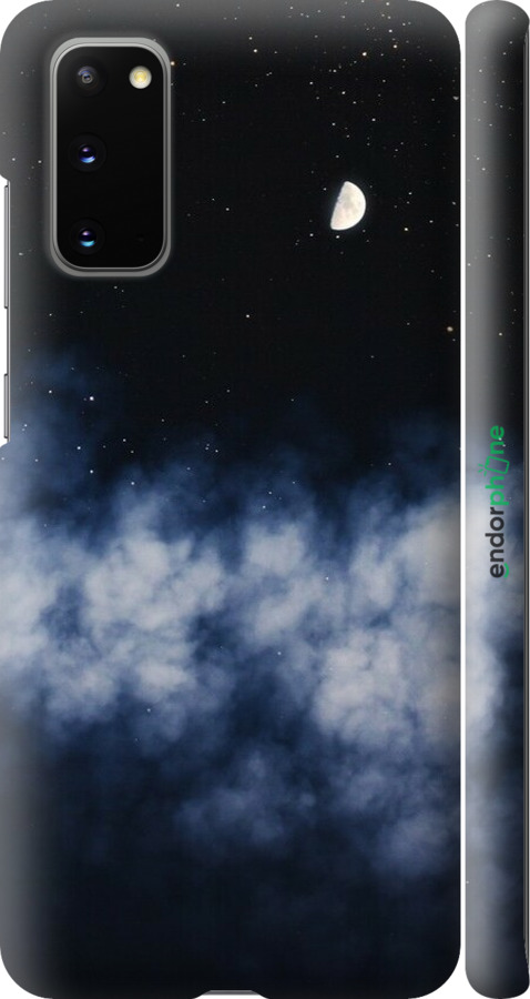 3D пластиковий матовий чехол Нічне небо для Samsung Galaxy S20 - 6450m-1824 изображение 