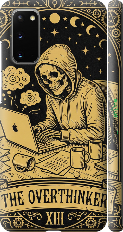 3D пластиковый матовый чехол The Overthinker для Samsung Galaxy S20 - 6774m-1824 изображение 