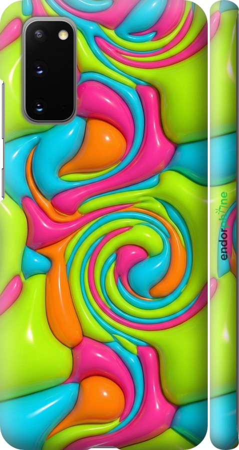 3D пластиковый матовый чехол Y2K Jelly Dream для Samsung Galaxy S20 - 6780m-1824 изображение 