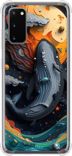 Силикон с усиленными углами чехол Кит в космосе для Samsung Galaxy S20 - 6328sp-1824 изображение 