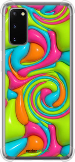 Силикон с усиленными углами чехол Y2K Jelly Dream для Samsung Galaxy S20 - 6780sp-1824 изображение 