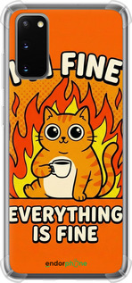 Силіконовий протиударний с посиленими кутами чехол Funny Cat для Samsung Galaxy S20 - 6786sp-1824 изображение 