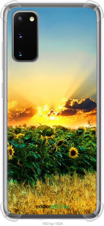 

Силіконовий протиударний с посиленими кутами чохол "Україна" для Samsung Galaxy S20