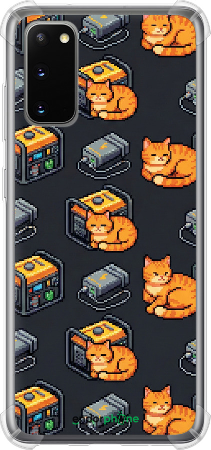 Силіконовий протиударний с посиленими кутами чехол Autonomous Zone для Samsung Galaxy S20 - 6771sp-1824 изображение 