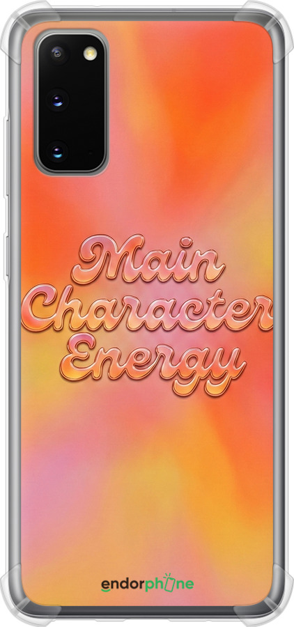 Силикон с усиленными углами чехол Aura Gradient Main Character Energy Aesthetic Y2K для Samsung Galaxy S20 - 6783sp-1824 изображение 