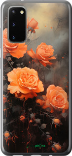 2D пластиковый чехол Оранжевые розы для Samsung Galaxy S20 - 5944t-1824 изображение 