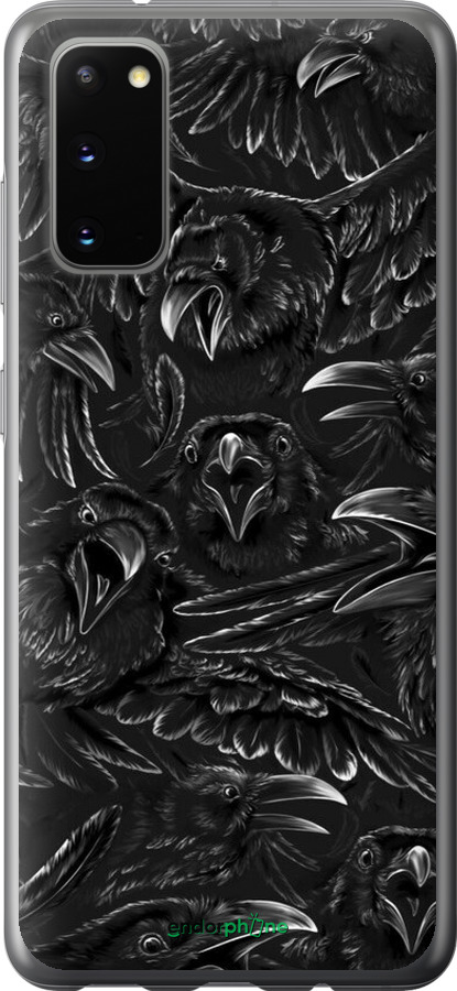 2D пластиковый чехол Воронья ярость для Samsung Galaxy S20 - 6474t-1824 изображение 