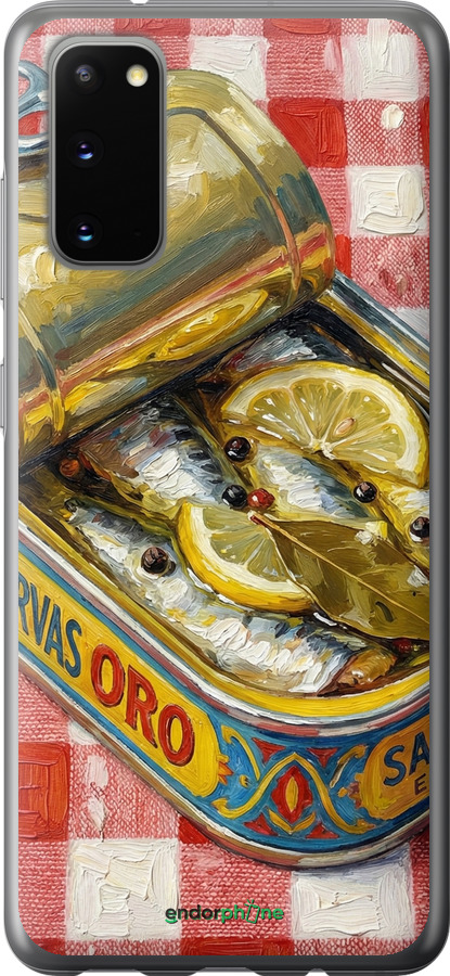 2D пластиковый чехол Vintage Sardine Tin Phone для Samsung Galaxy S20 - 6772t-1824 изображение 