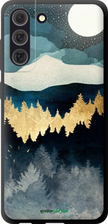 TPU чехол Нічний краєвид з лісом та горами для Samsung Galaxy S21 FE - 6493b-2302 изображение 