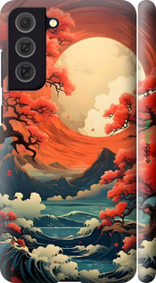 3D пластиковый матовый чехол Природа японии для Samsung Galaxy S21 FE - 6327m-2302 изображение 