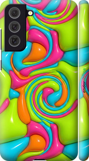 3D пластиковый матовый чехол Y2K Jelly Dream для Samsung Galaxy S21 FE - 6780m-2302 изображение 