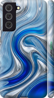 3D пластиковый матовый чехол Liquid Chrome для Samsung Galaxy S21 FE - 6781m-2302 изображение 