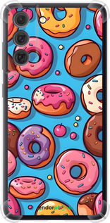 Силикон с усиленными углами чехол Пончики для Samsung Galaxy S21 FE - 6318sp-2302 изображение 