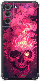 Силикон с усиленными углами чехол Череп арт для Samsung Galaxy S21 FE - 6385sp-2302 изображение 